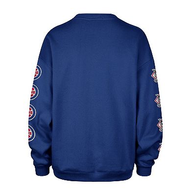 Women's '47 Royal Chicago Cubs Trendy Team Go Big Oversized Sweatshirt