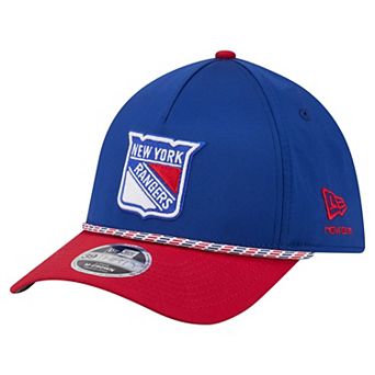 Men's New Era Blue/Red New York Rangers 39THIRTY Two-Tone Featherweight M-Crown Flex Hat