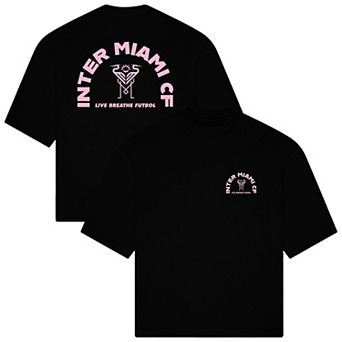 Unisex Live Breathe Futbol Black Inter Miami CF Tunnel T-Shirt