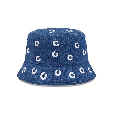 Women's New Era Chicago Cubs Denim Micro Bucket Hat