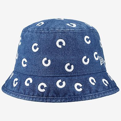 Women's New Era Chicago Cubs Denim Micro Bucket Hat