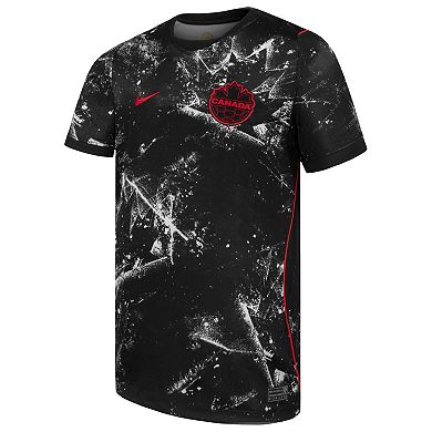 Youth Nike Black Canada Soccer 2026 Away Stadium Replica Jersey