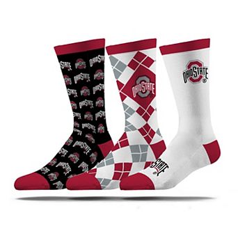 Unisex Strideline Ohio State Buckeyes Business Knit Crew Socks Three-Pack Set
