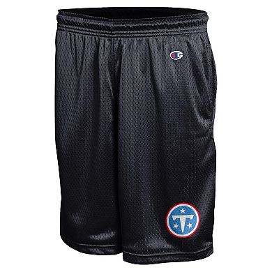 Men's Champion Black Tennessee Titans Classic Mesh Shorts
