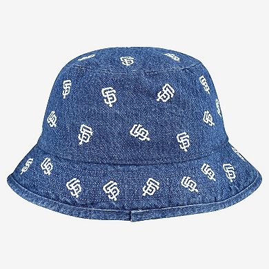 Women's New Era Denim San Francisco Giants Denim Micro Bucket Hat