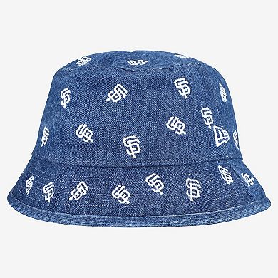 Women's New Era Denim San Francisco Giants Denim Micro Bucket Hat