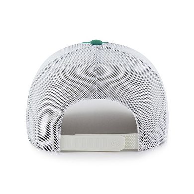 Men's '47 Kelly Green/White New York Mets Elevated Greens Adjustable Trucker Hat