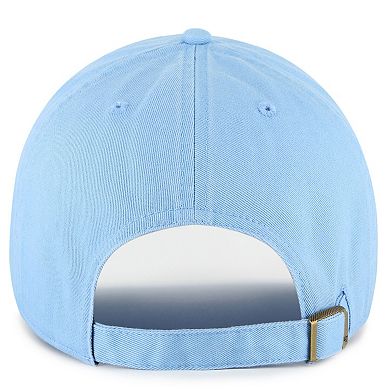 Men's '47 Light Blue Tennessee Titans Primary Logo Clean Up Adjustable Hat