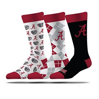 Unisex Strideline Alabama Crimson Tide Business Knit Crew Socks Three-Pack Set