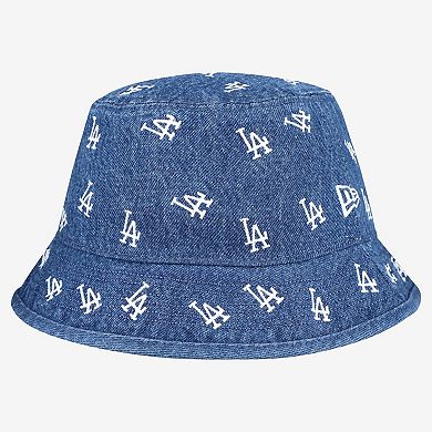 Women's New Era Denim Los Angeles Dodgers Denim Micro Bucket Hat