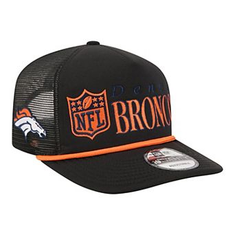 Men's New Era Black Denver Broncos Throwback Foam 19TWENTY Adjustable Hat