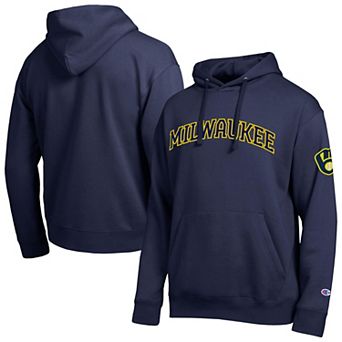 Men's Champion Navy Milwaukee Brewers All Star Wordmark Hoodie