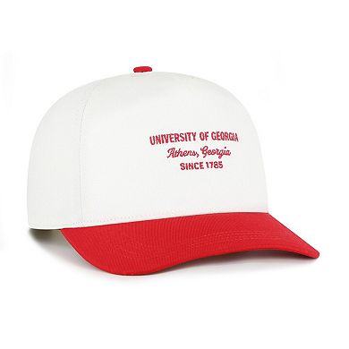 Men's '47 White Georgia Bulldogs Contemporary Basics Two-Tone Hitch Adjustable Hat