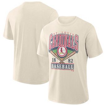Men's Profile Cream St. Louis Cardinals Big & Tall Screen Print T-Shirt