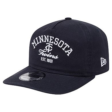 Men's New Era Navy Minnesota Twins Stacked 19TWENTY Adjustable Hat