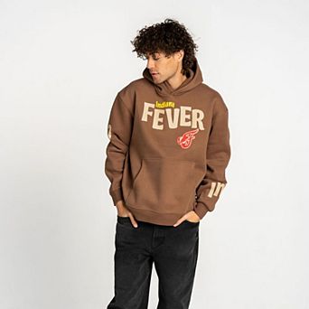Unisex The Wild Collective Brown Indiana Fever Washed Fleece Hoodie