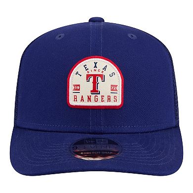 Men's New Era Royal Texas Rangers Contest 9SEVENTY Adjustable Trucker Hat