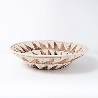 Mayan Sun Double Weave Basket Banana Fiber