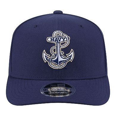 Men's New Era Navy Navy Midshipmen 9SEVENTY Stretch-Snap Adjustable Hat