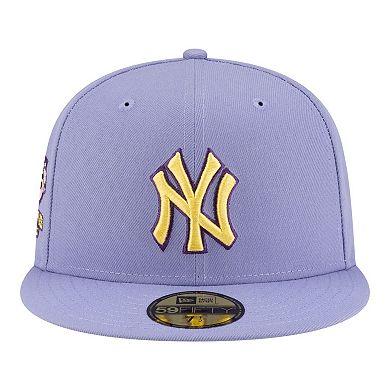 Men's New Era Light Purple New York Yankees Lavender Bloom 59FIFTY Fitted Hat