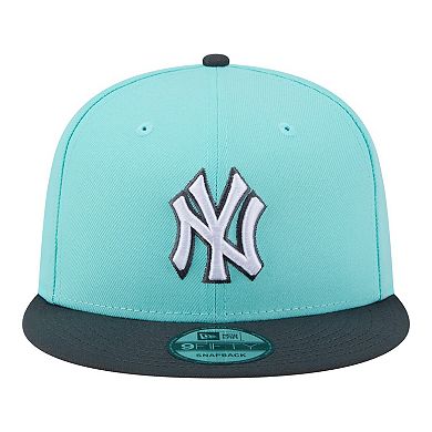 Men's New Era Turquoise/Charcoal New York Yankees Two-Tone Color Pack 9FIFTY Snapback Hat