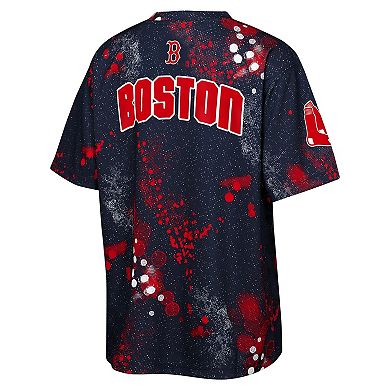 Youth Outerstuff Navy Boston Red Sox Y2 Tech Stadium Lights T-Shirt