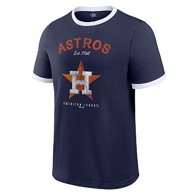 Men's Darius Rucker Collection by Fanatics Navy Houston Astros Washed Ringer T-Shirt