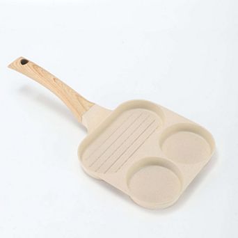 Three-Hole Nonstick Egg & Sausage Frying Pan