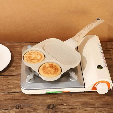 Three-Hole Nonstick Egg & Sausage Frying Pan