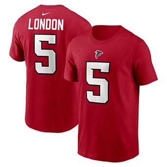 Men's Nike Drake London Red Atlanta Falcons Name & Number T-Shirt