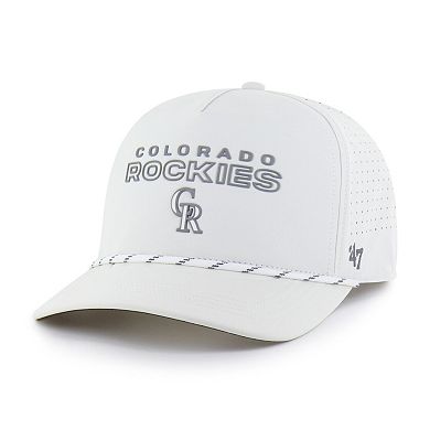 Men's '47 White Colorado Rockies Forward Vault Hitch Adjustable Hat