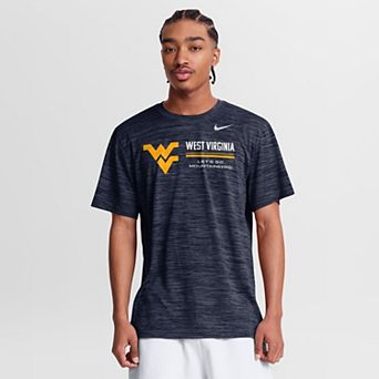 Men's Nike Navy West Virginia Mountaineers Sideline Velocity Dri-FIT T-Shirt