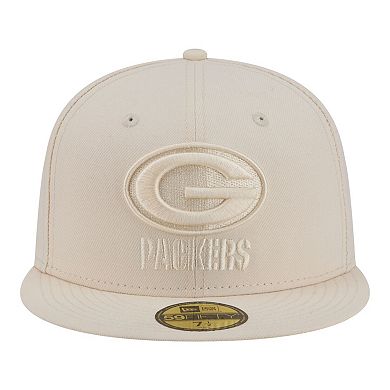 Men's New Era Cream Green Bay Packers Color Pack 59FIFTY Fitted Hat