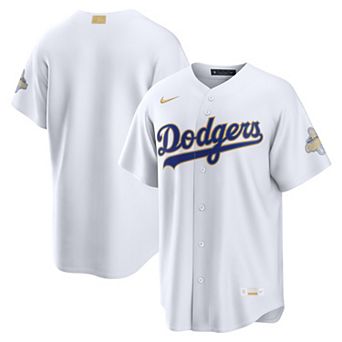 Men's Nike White Los Angeles Dodgers 2026 Gold Collection Stadium Jersey