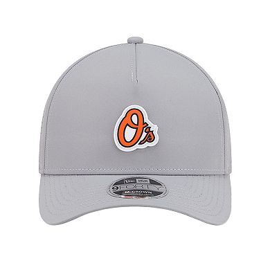 Men's New Era Gray Baltimore Orioles Micro Logo 9FORTY M-Crown A-Frame Adjustable Hat
