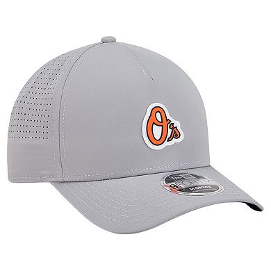 Men's New Era Gray Baltimore Orioles Micro Logo 9FORTY M-Crown A-Frame Adjustable Hat