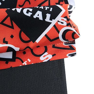 Men's Chubbies Orange Cincinnati Bengals Game Day Fit Classic Lined Swim Trunks