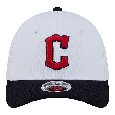 Toddler New Era White Cleveland Guardians Baseball 39THIRTY M-Crown Adjustable Hat