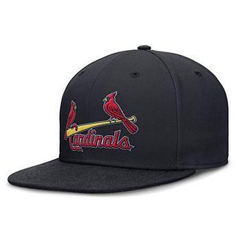 Men's Nike Navy St. Louis Cardinals Wordmark Dri-FIT Round Bill True Fitted Hat