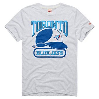 Men's Homage Ash Toronto Blue Jays Tri-Blend Hyperlocal T-Shirt