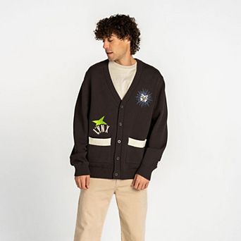 Unisex The Wild Collective Anthracite Minnesota Lynx Oversized Button-Up Jacquard Cardigan