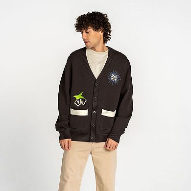 Unisex The Wild Collective Anthracite Minnesota Lynx Oversized Button-Up Jacquard Cardigan
