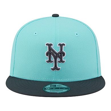 Men's New Era Turquoise/Charcoal New York Mets Two-Tone Color Pack 9FIFTY Snapback Hat