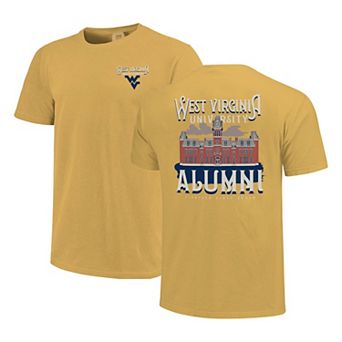 Women's Gold West Virginia Mountaineers Comfort Colors Campus Alumni T-Shirt