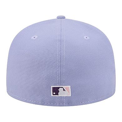 Men's New Era Light Purple Chicago Cubs Lavender Bloom 59FIFTY Fitted Hat