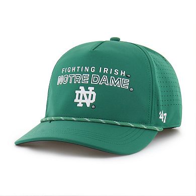 Men's '47 Green Notre Dame Fighting Irish Forward Vent Hitch Rope Adjustable Hat