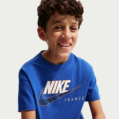 Youth Nike Blue France National Team Futura T-Shirt