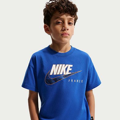 Youth Nike Blue France National Team Futura T-Shirt