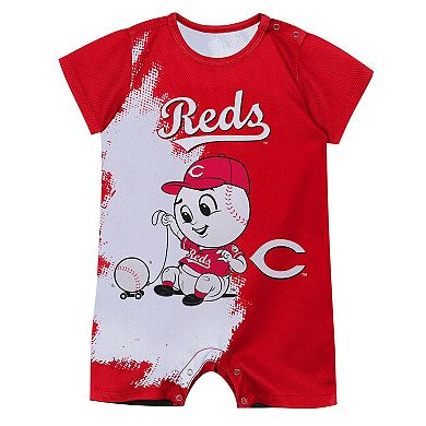 Infant Outerstuff Red Cincinnati Reds Baby Mascot Bodysuit