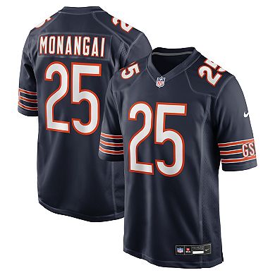 Men's Nike Kyle Monangai Navy Chicago Bears Team Game Jersey